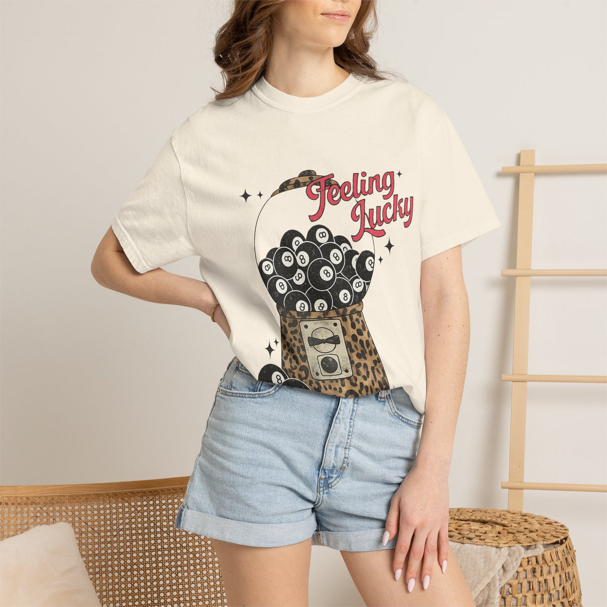 Feeling Lucky T-Shirt — Leopard Gumball Machine Graphic Tee