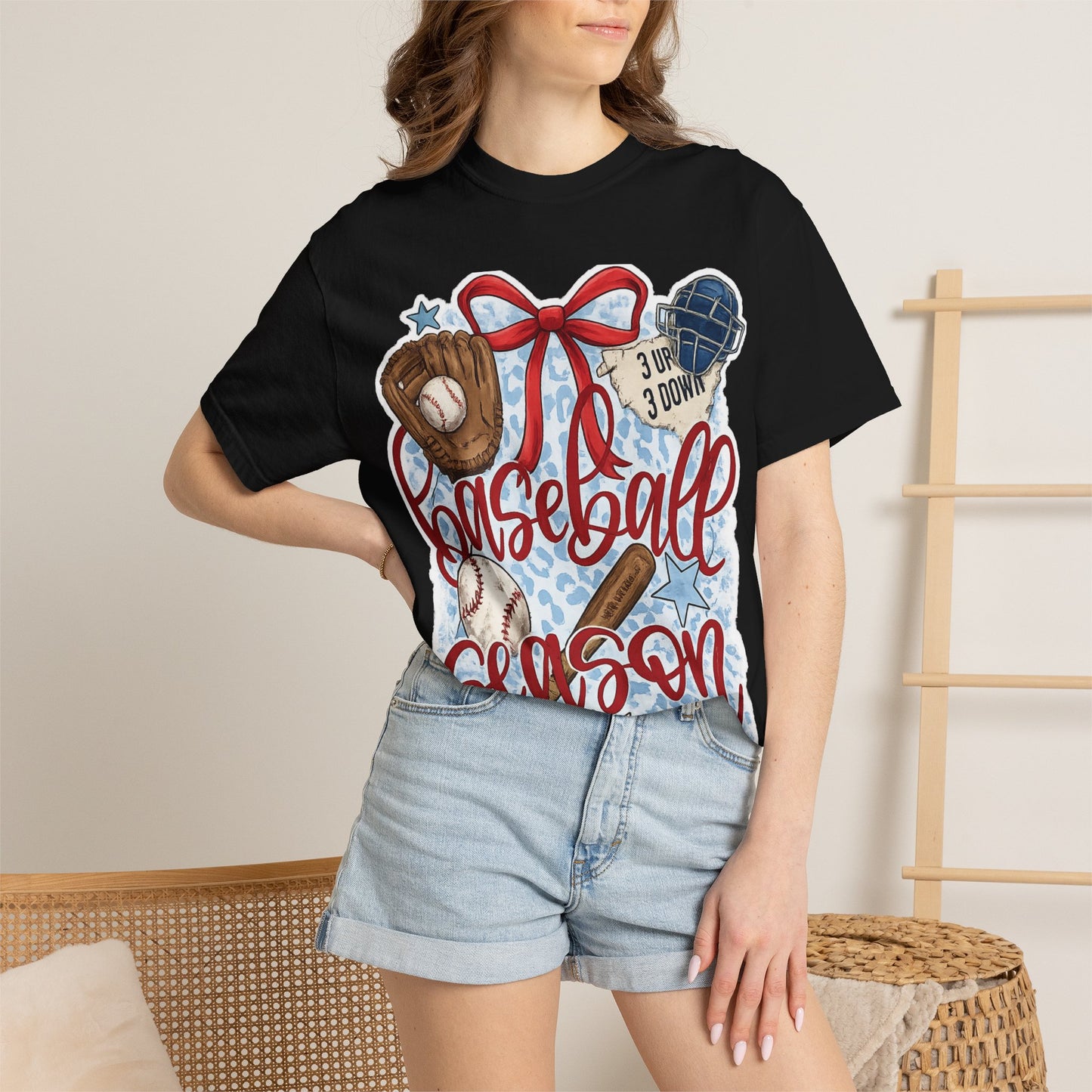 Baseball Season T-Shirt — Retro Gloves, Bat & Ball Sports Tee