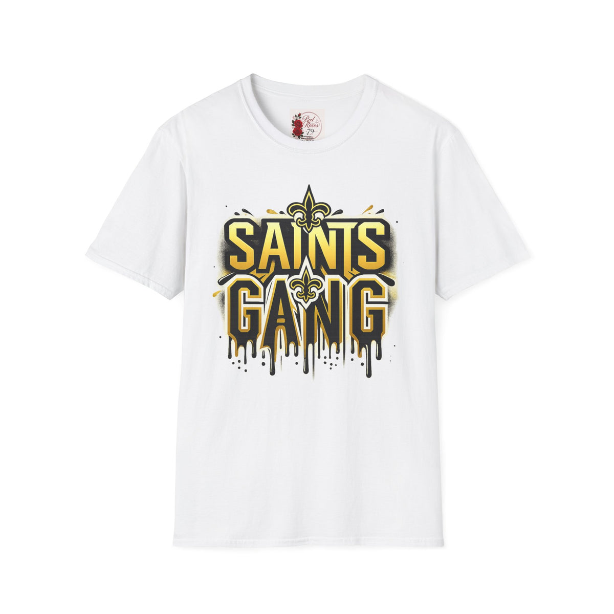 Saints Gang T-Shirt — New Orleans Football Fan Tee with Fleur-de-Lis Graphic
