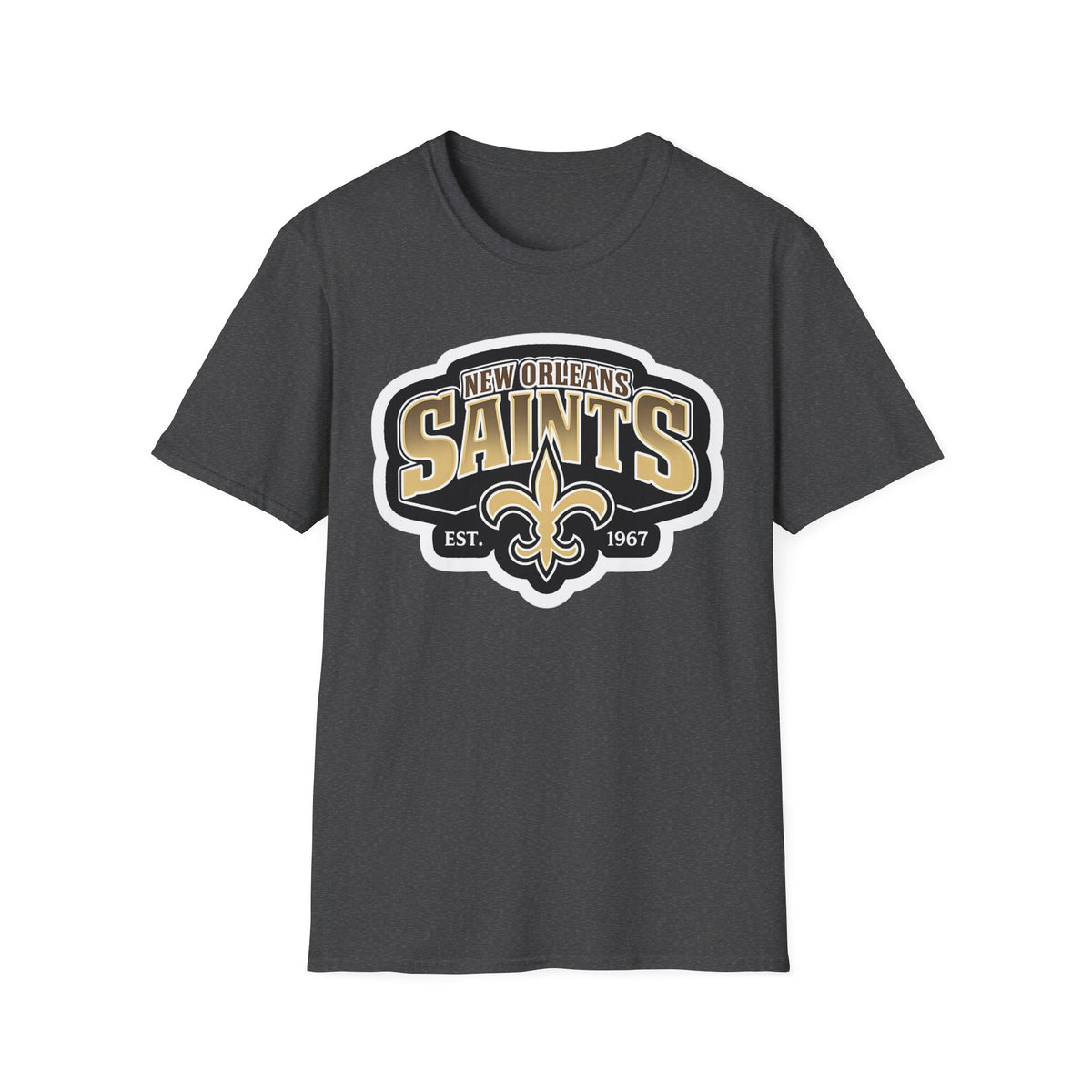 New Orleans Saints Logo T-Shirt — Vintage Fleur-de-Lis Football Tee