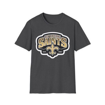 New Orleans Saints Logo T-Shirt — Vintage Fleur-de-Lis Football Tee