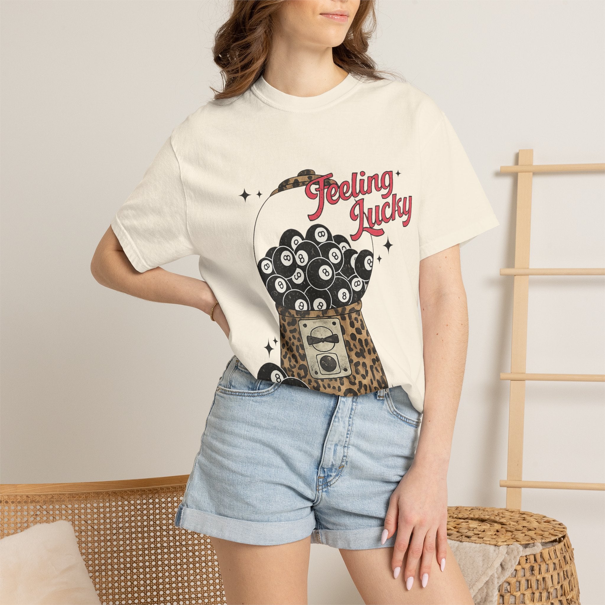 Feeling Lucky T-Shirt — Leopard Gumball Machine Graphic Tee