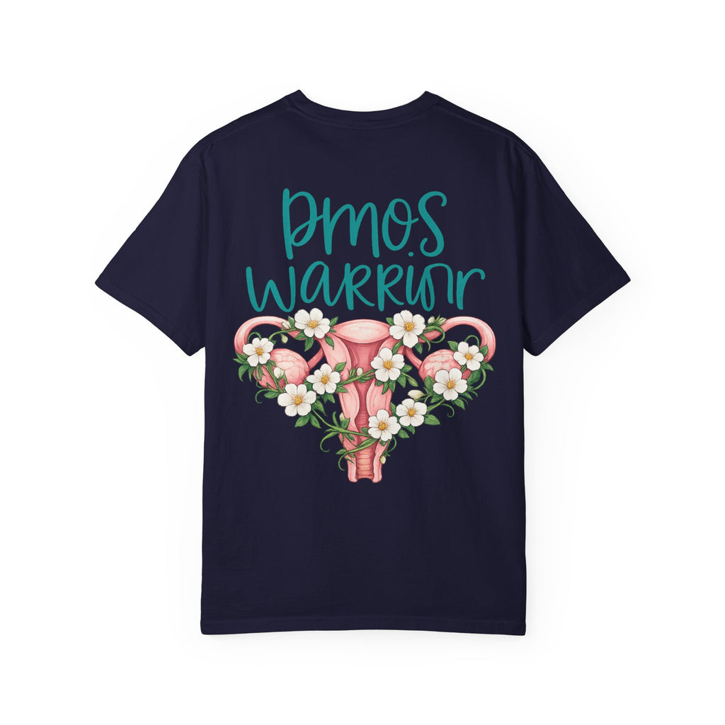 T-Shirt — PMOS Warrior Floral Uterus Support Tee