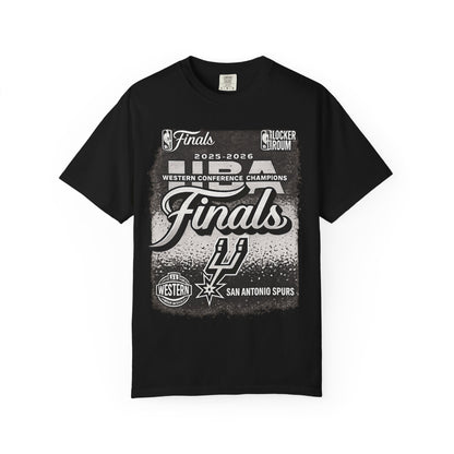 San Antonio Spurs 2025-2026 Western Conference Finals T-Shirt — "Finals" Graphic Tee