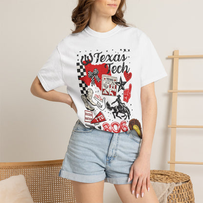 Texas Tech Collage T-Shirt — Raider Nation 806 Graphic Tee