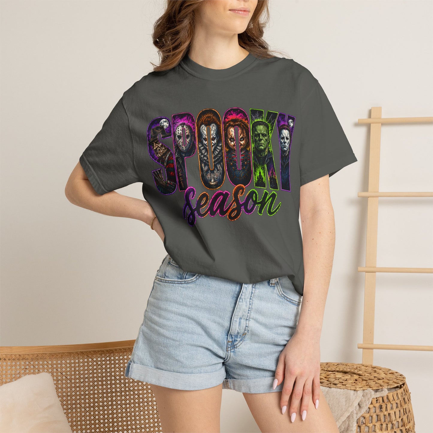 Spooky Season T-Shirt — Halloween Horror Movie Montage Tee
