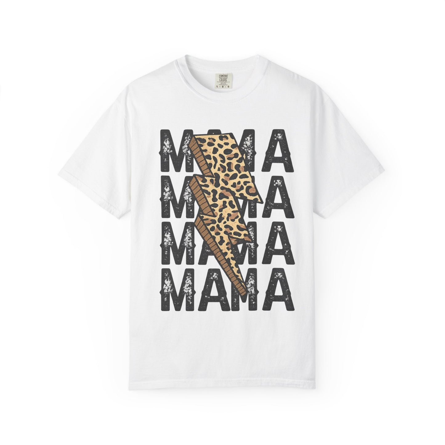 Mama Leopard Lightning Bolt T-Shirt