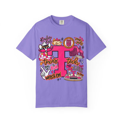 Texas Tech Collage T-Shirt — Red Raiders Icons & 'Wreck ’Em' Graphic