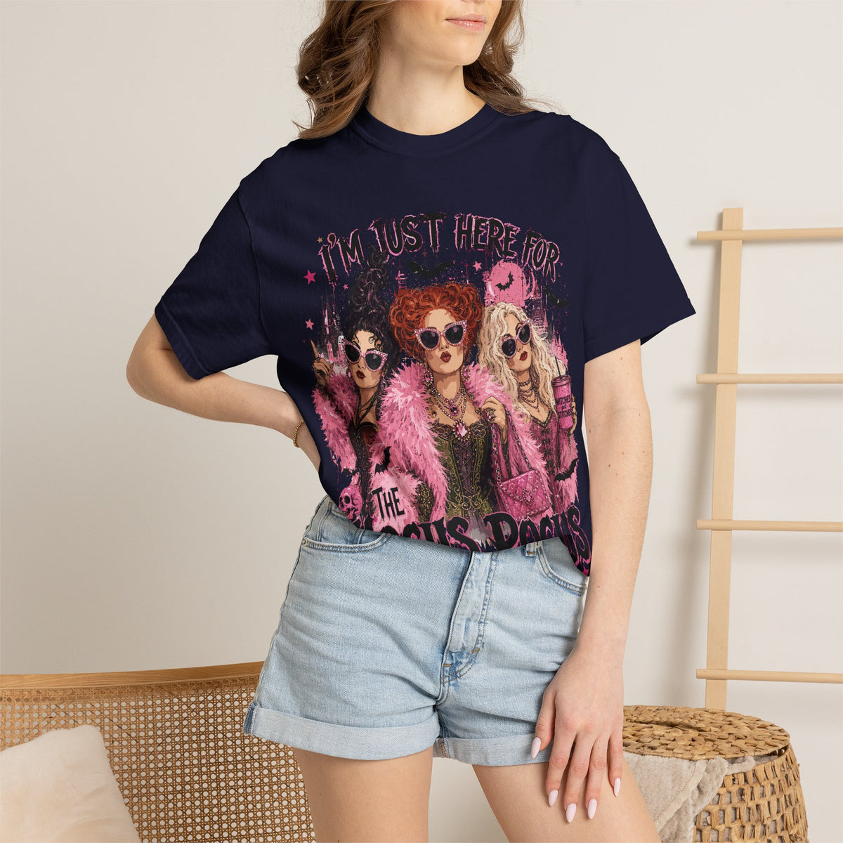 Hocus Pocus Movie Tee — "I'm Just Here for the Hocus Pocus" Halloween T‑Shirt
