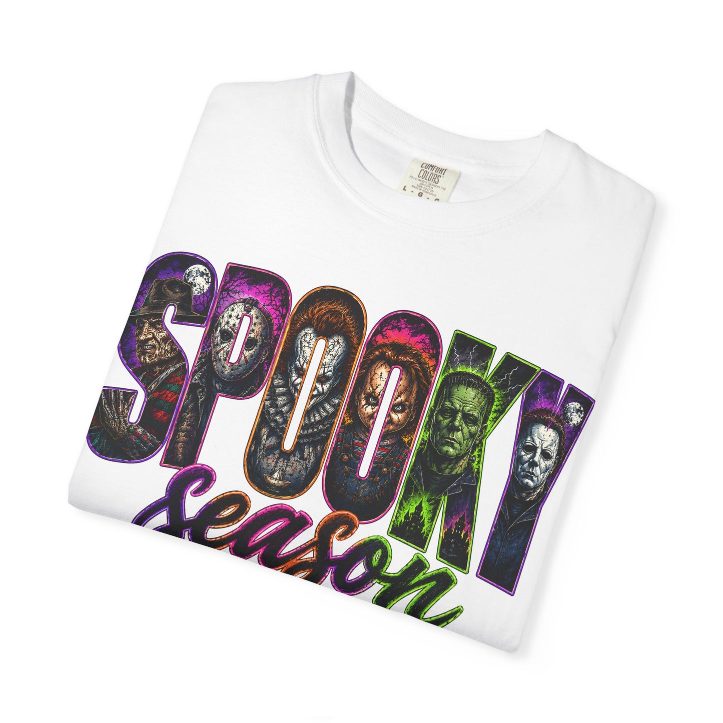 Spooky Season T-Shirt — Halloween Horror Movie Montage Tee
