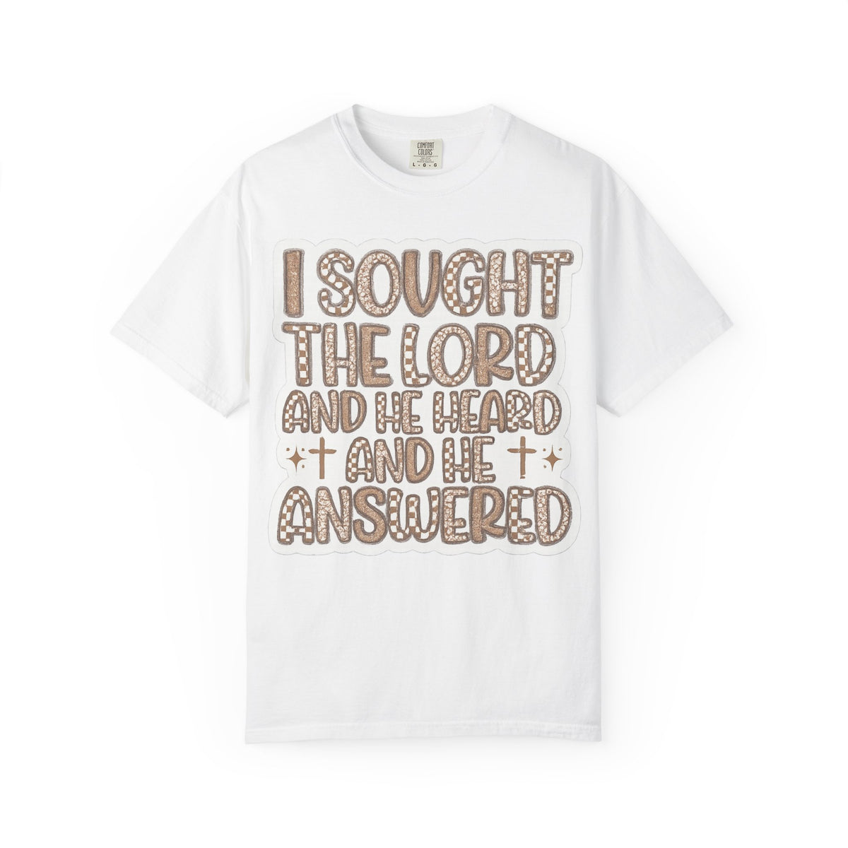 I Sought The Lord Christian T‑Shirt — Inspirational Faith Tee