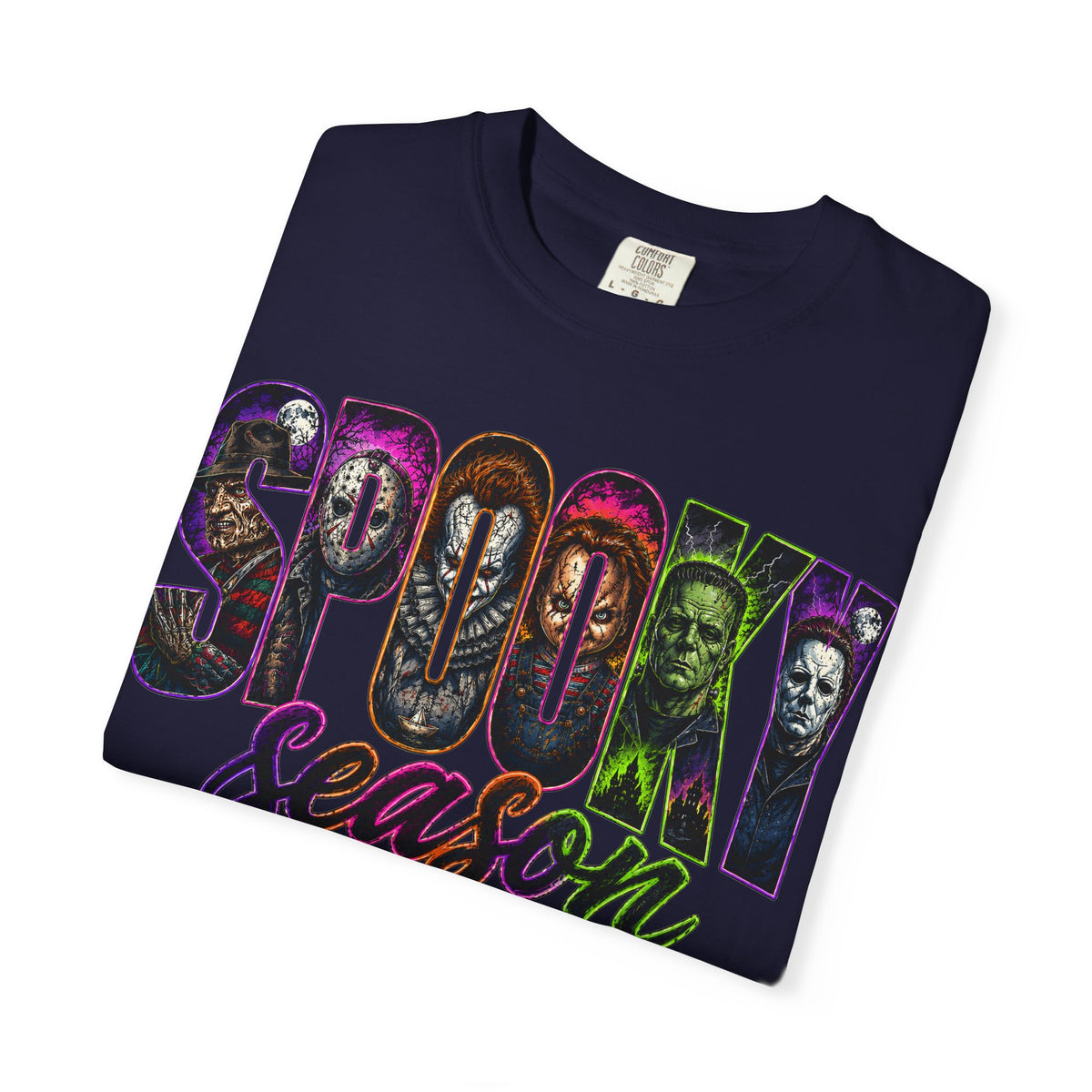 Spooky Season T-Shirt — Halloween Horror Movie Montage Tee