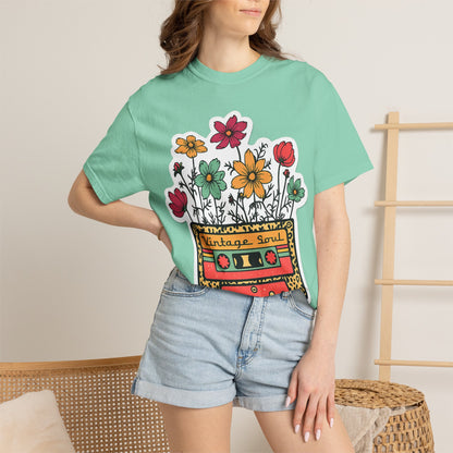 Vintage Soul Cassette Floral T-Shirt