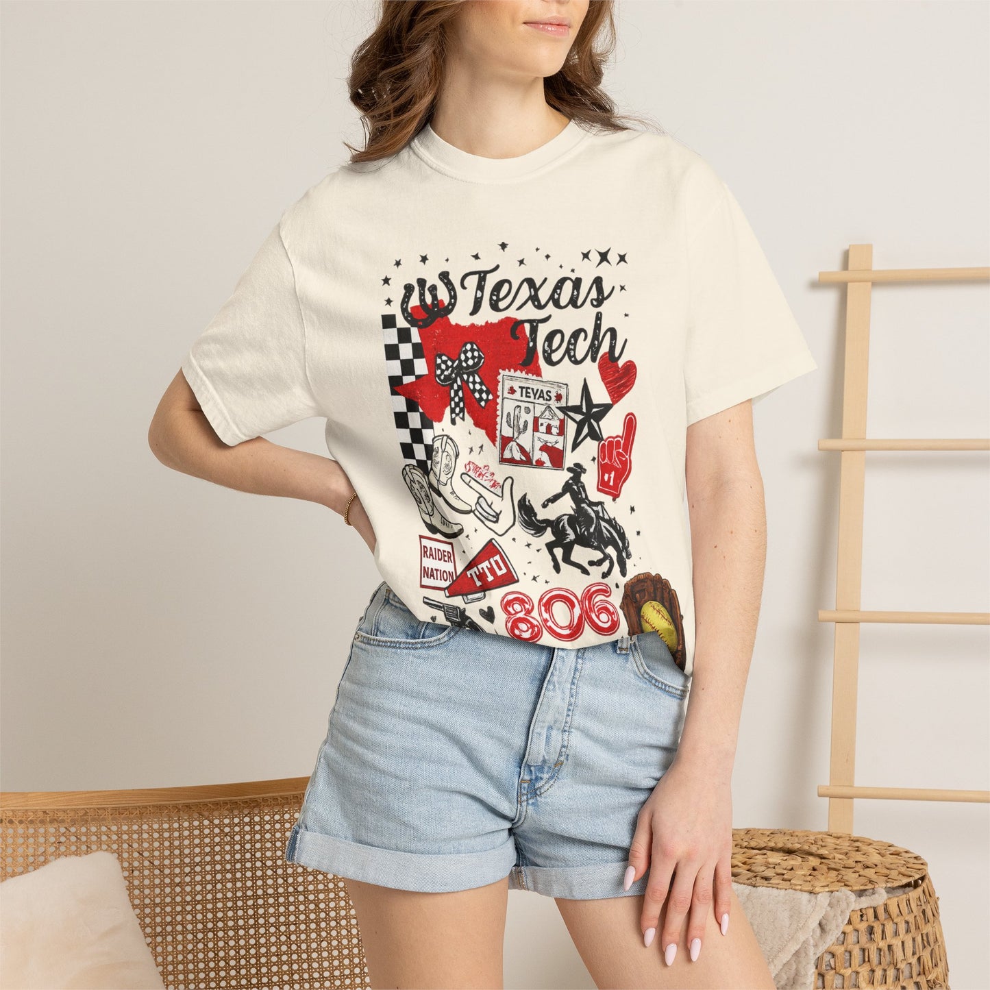 Texas Tech Collage T-Shirt — 806 Raider Nation Graphic Tee