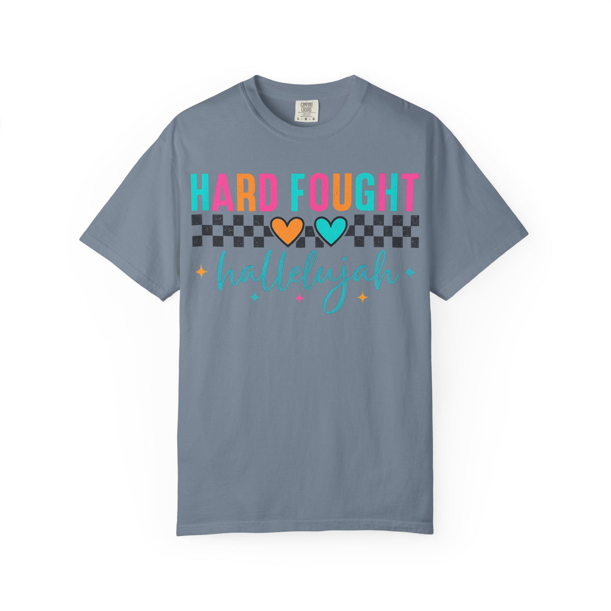Hard Fought Hallelujah T-Shirt — Inspirational Retro Heart Graphic Tee