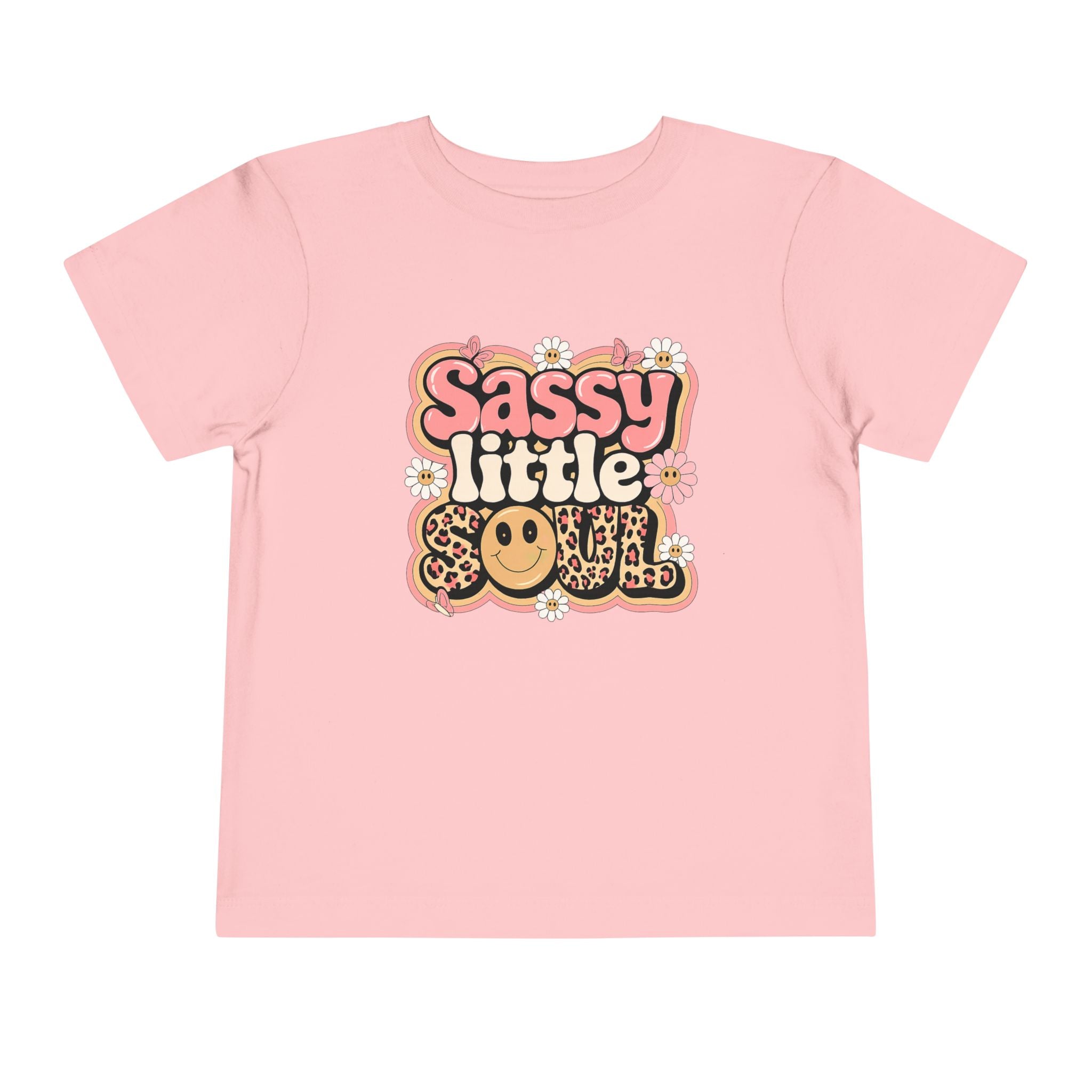 Toddler Tee — "Sassy Little Soul" Retro Flower Power Graphic