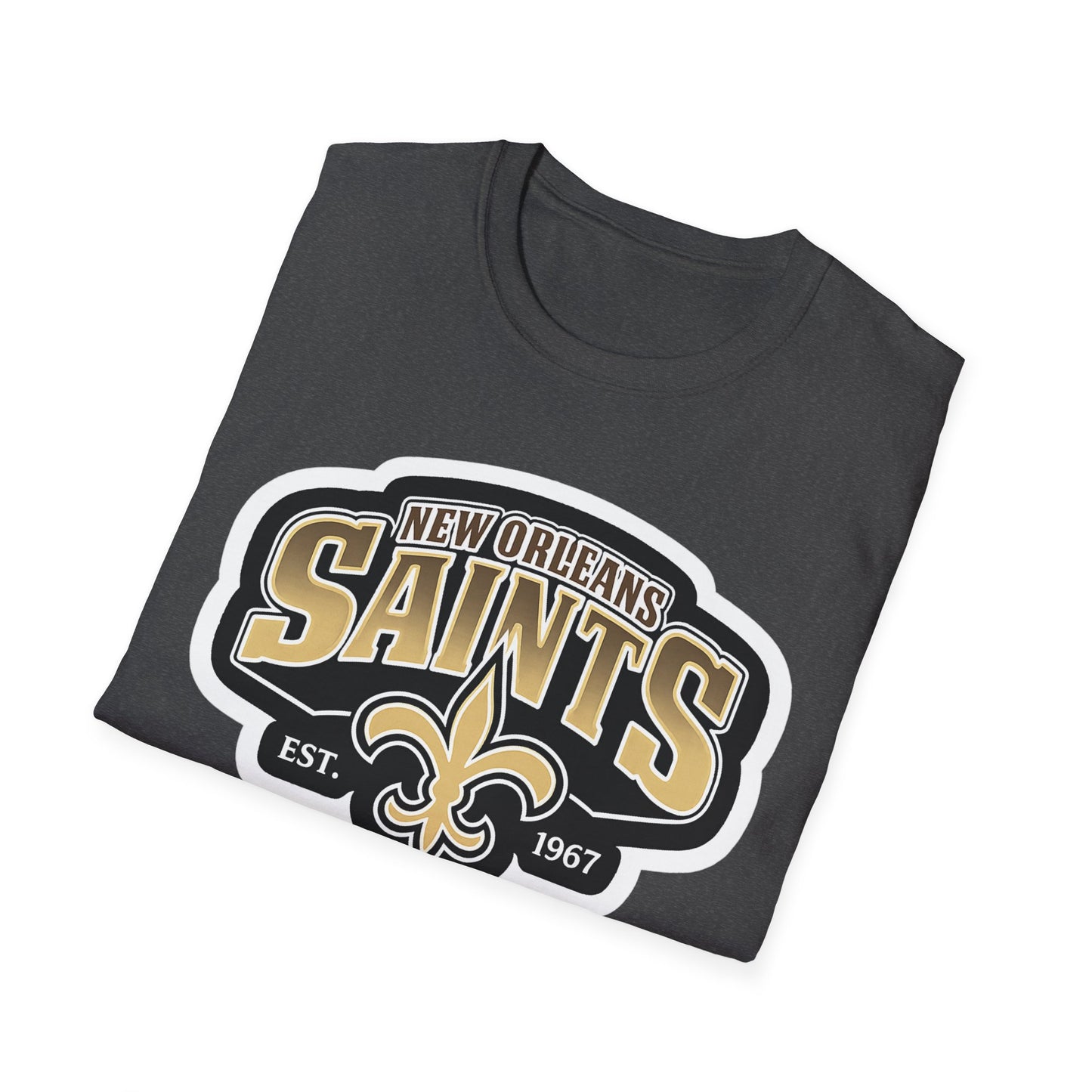 New Orleans Saints Logo T-Shirt — Vintage Fleur-de-Lis Football Tee