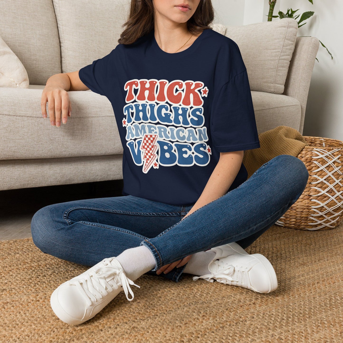 Thick Thighs American Vibes T-Shirt