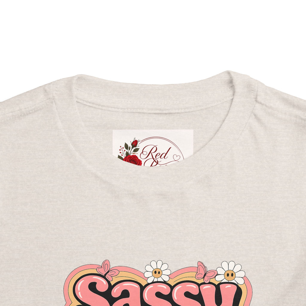 Toddler Tee — "Sassy Little Soul" Retro Flower Power Graphic