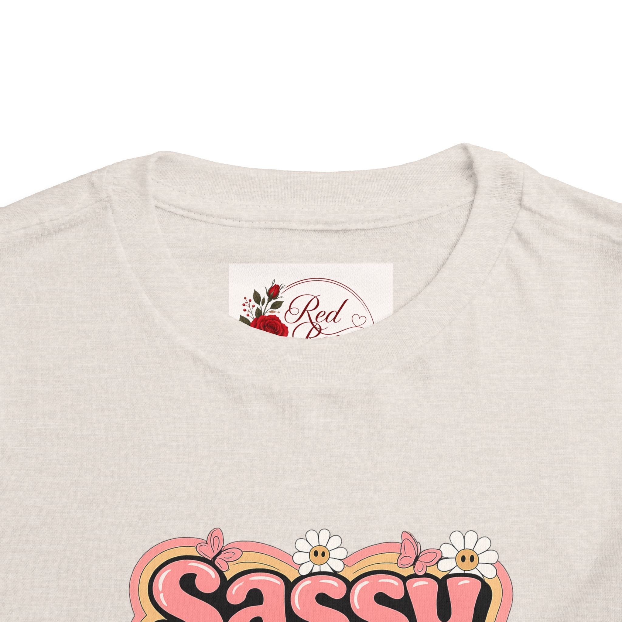 Toddler Tee — "Sassy Little Soul" Retro Flower Power Graphic