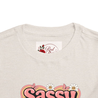 Toddler Tee — "Sassy Little Soul" Retro Flower Power Graphic