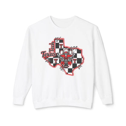 Texas Checkerboard Cowboy Crewneck Sweatshirt