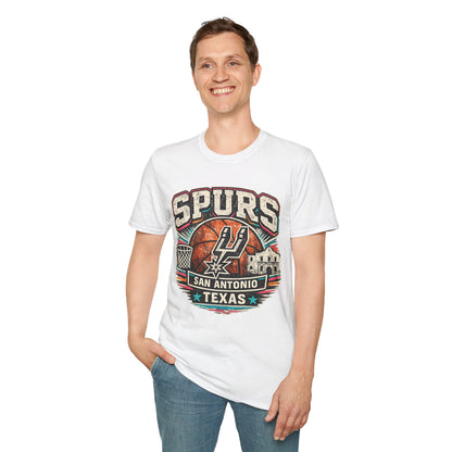 Spurs San Antonio Basketball T‑Shirt — Retro Texas City Pride