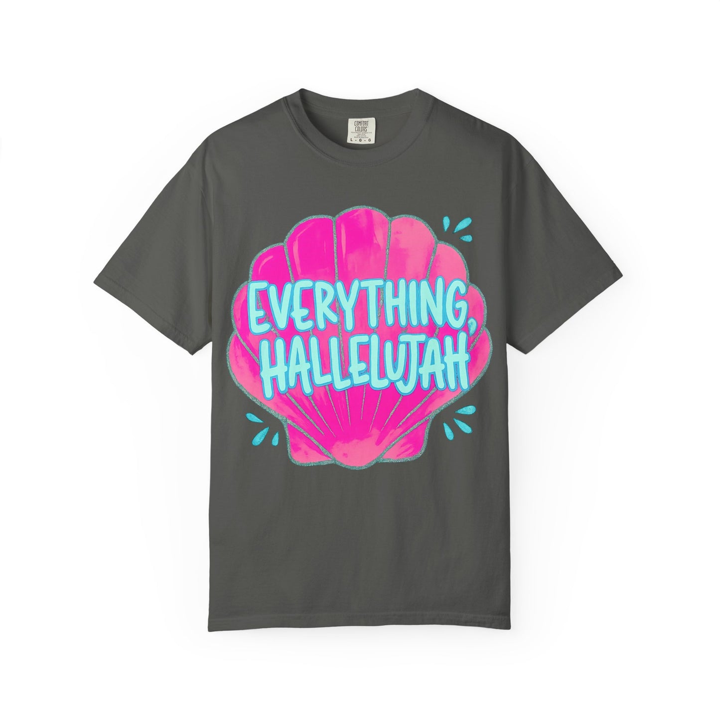 Everything Hallelujah Shell T-Shirt — Bright Beachy Graphic Tee
