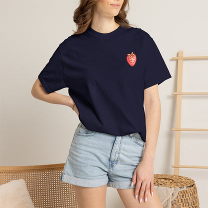 Strawberry Faith T-Shirt — "By Their Fruit You Will Know Them" (Matthew 7:16)