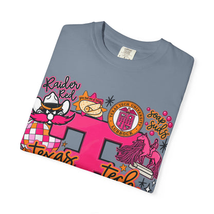 Texas Tech Collage T-Shirt — Red Raiders Icons & 'Wreck ’Em' Graphic