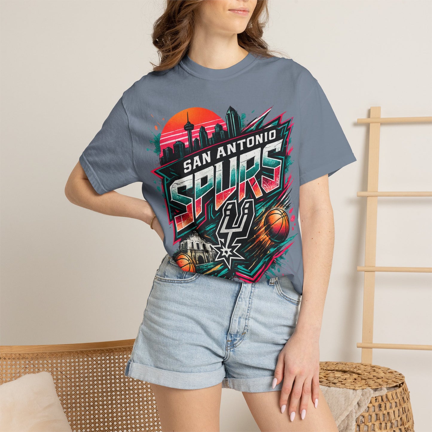 San Antonio Spurs Retro Sunset T-Shirt
