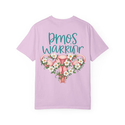 T-Shirt — PMOS Warrior Floral Uterus Support Tee