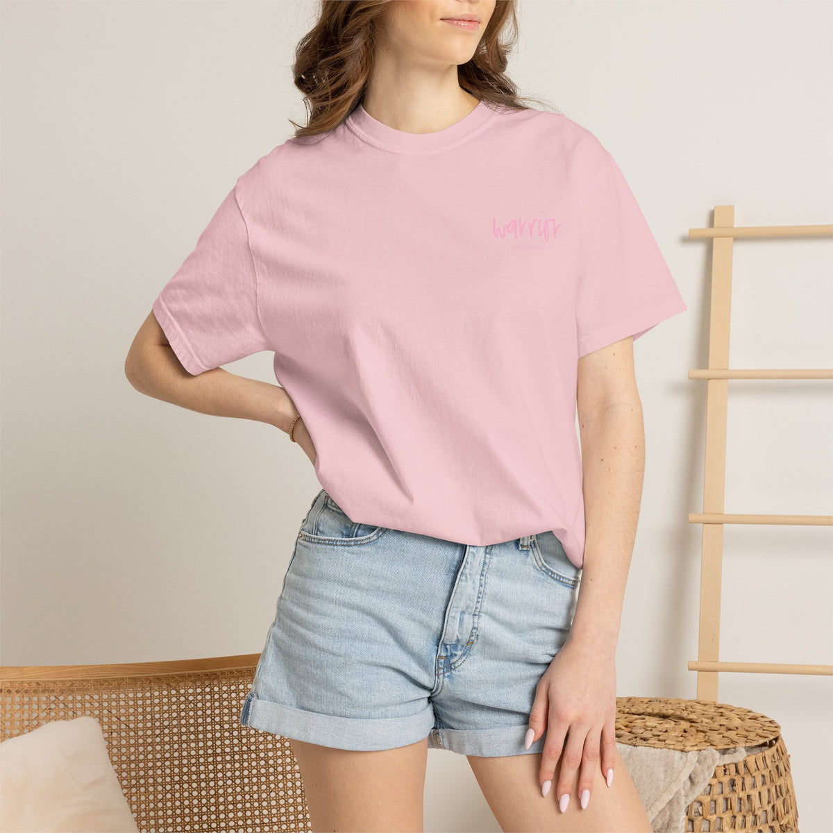T-Shirt — PMOS Warrior Floral Uterus Support Tee