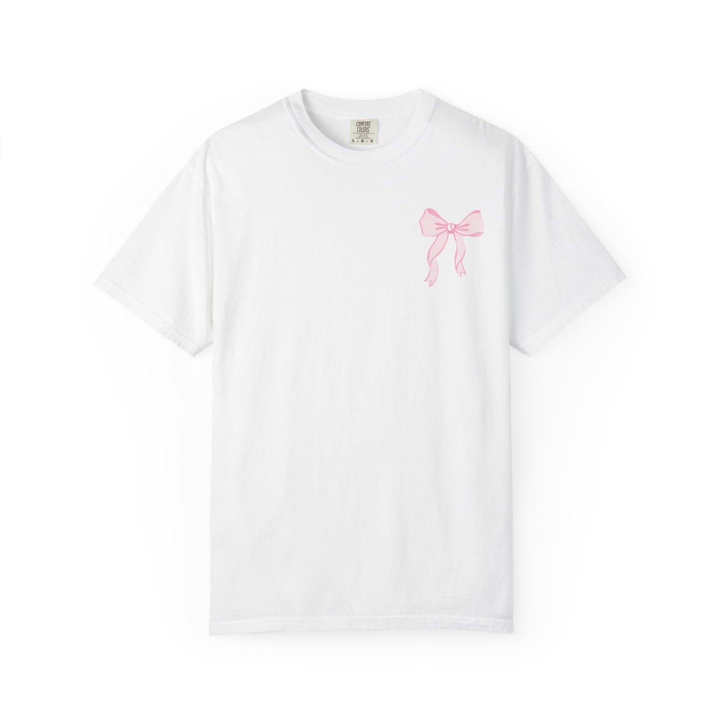 T-shirt — "Love Like Jesus" Pastel Cross & Bow Graphic