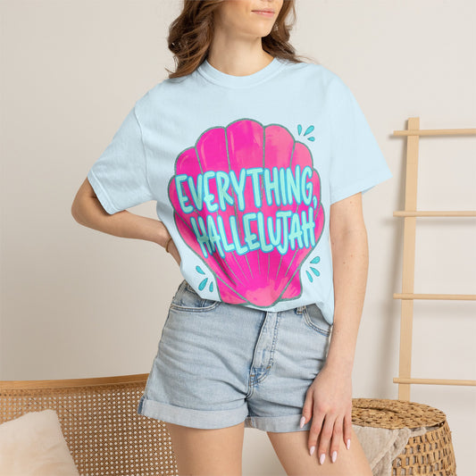 Everything Hallelujah Shell T-Shirt — Bright Beachy Graphic Tee