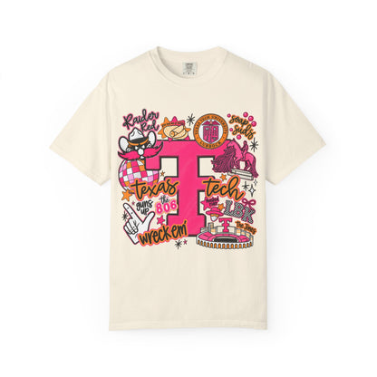 Texas Tech Collage T-Shirt — Red Raiders Icons & 'Wreck ’Em' Graphic