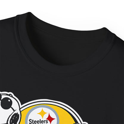 Steelers Snoopy Football Tee — Vintage Peanuts Helmet Tee