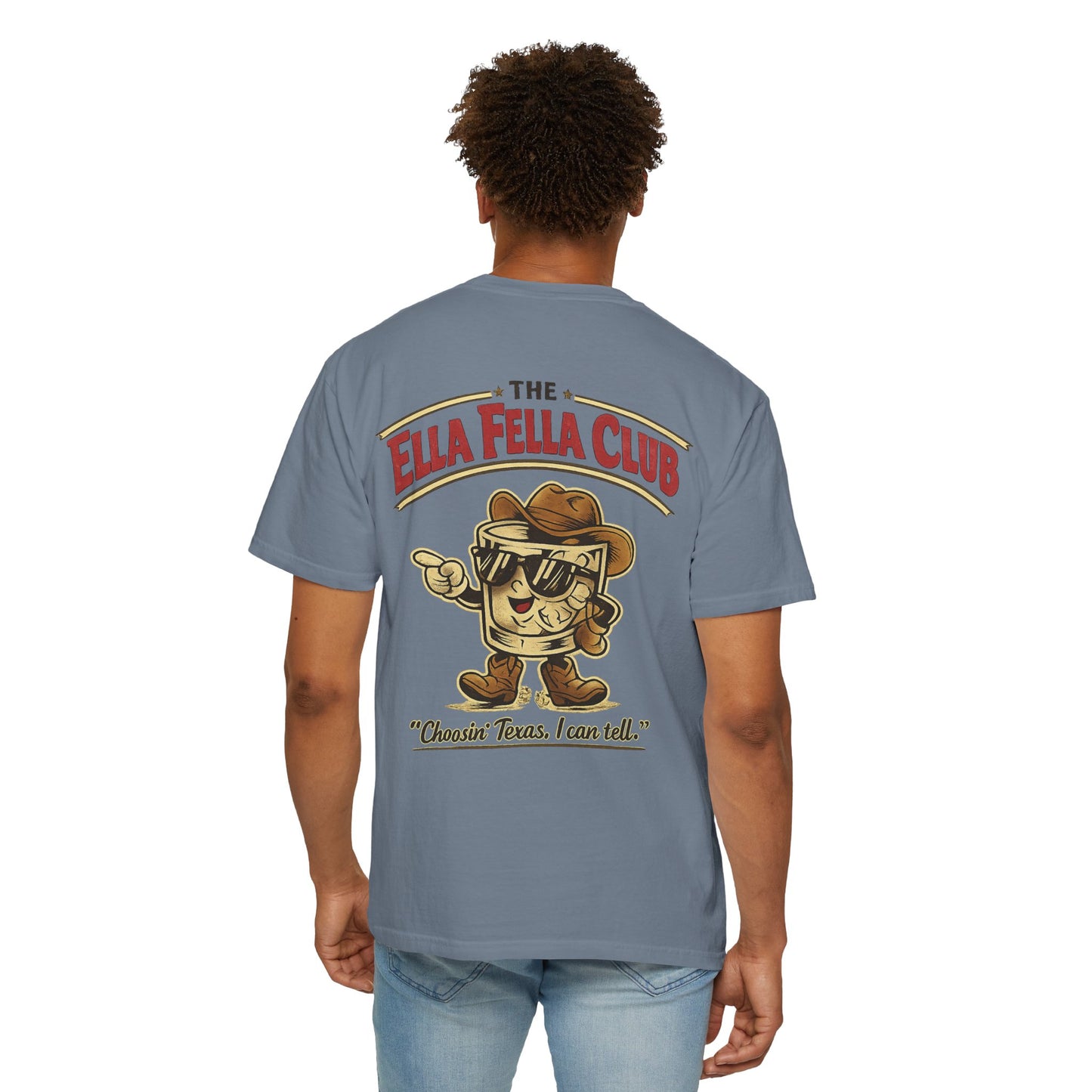 The Ella Fella Club T-Shirt — Cheezin’ Texas Retro Cowboy Graphic Tee