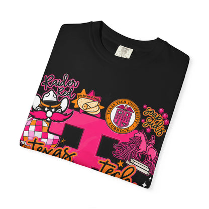Texas Tech Collage T-Shirt — Red Raiders Icons & 'Wreck ’Em' Graphic