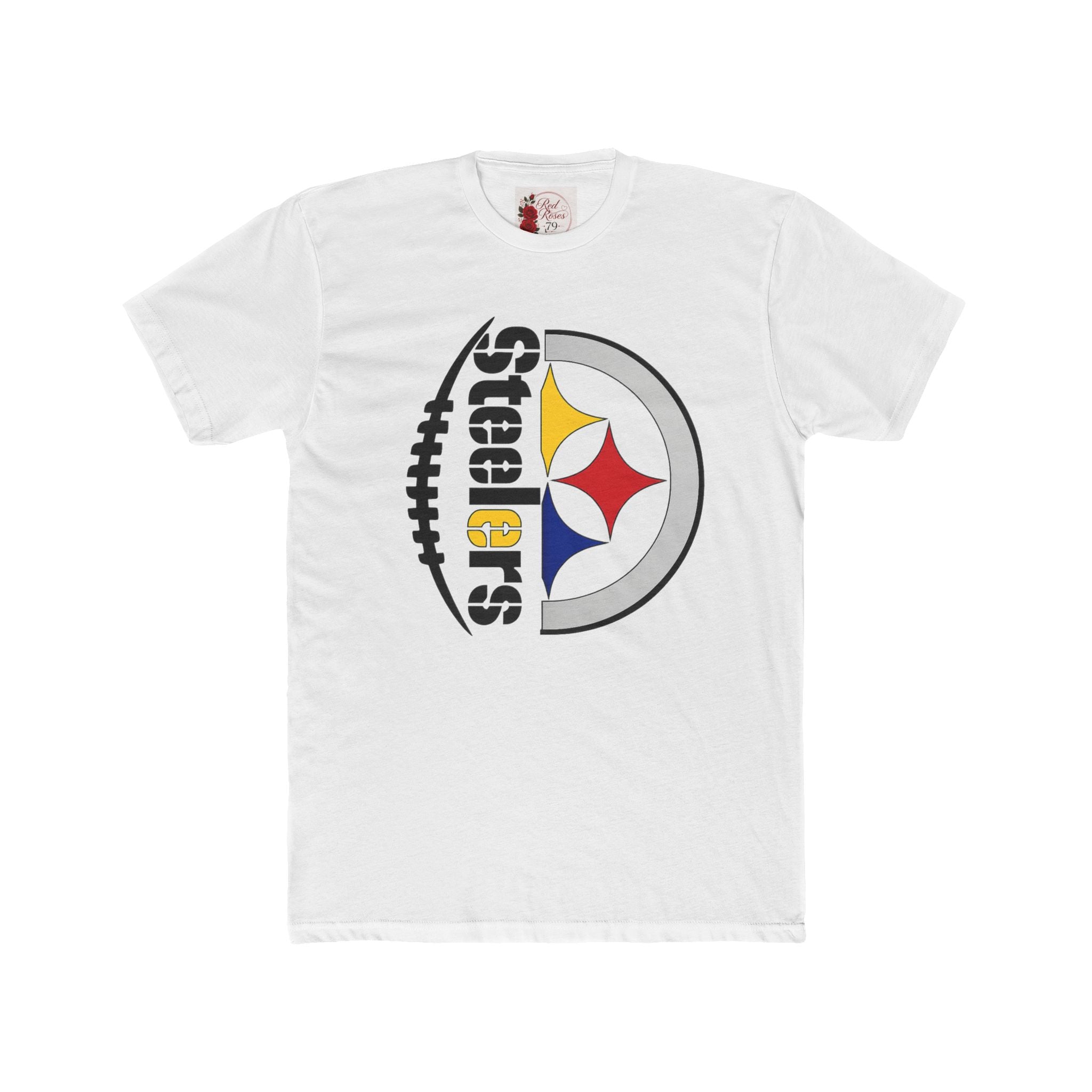 Steelers Football Logo T-Shirt — Vintage Grid Iron Crew Tee