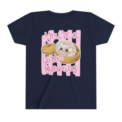 Youth Tee — Cute Glitter Dumpling Kids T‑Shirt ("You're a Glitter Dumpling")