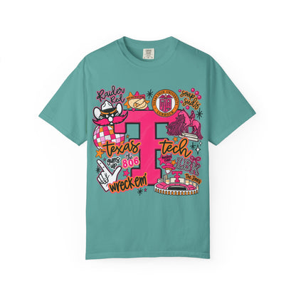 Texas Tech Collage T-Shirt — Red Raiders Icons & 'Wreck ’Em' Graphic