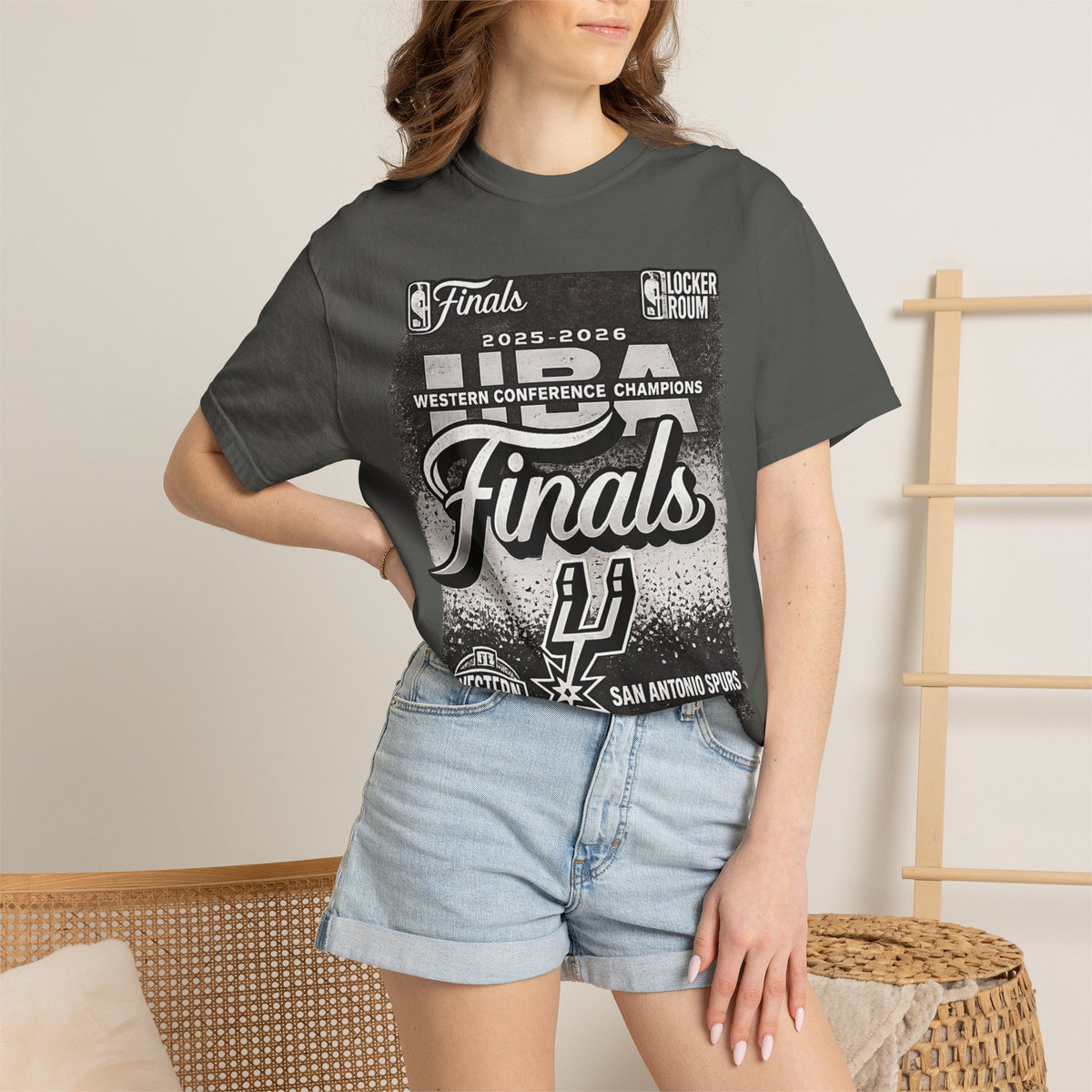 San Antonio Spurs 2025-2026 Western Conference Finals T-Shirt — "Finals" Graphic Tee