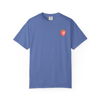 Strawberry Faith T-Shirt — "By Their Fruit You Will Know Them" (Matthew 7:16)