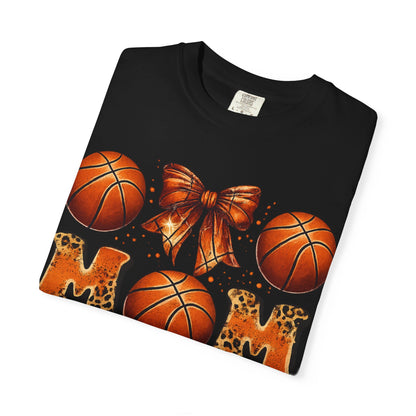 Basketball Mom T‑Shirt — Leopard Print Hoops Mother's Day Tee