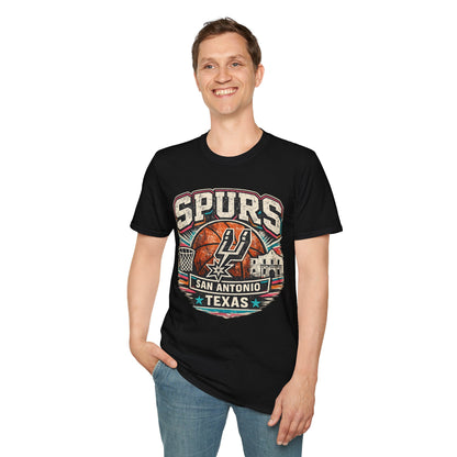 Spurs San Antonio Basketball T‑Shirt — Retro Texas City Pride