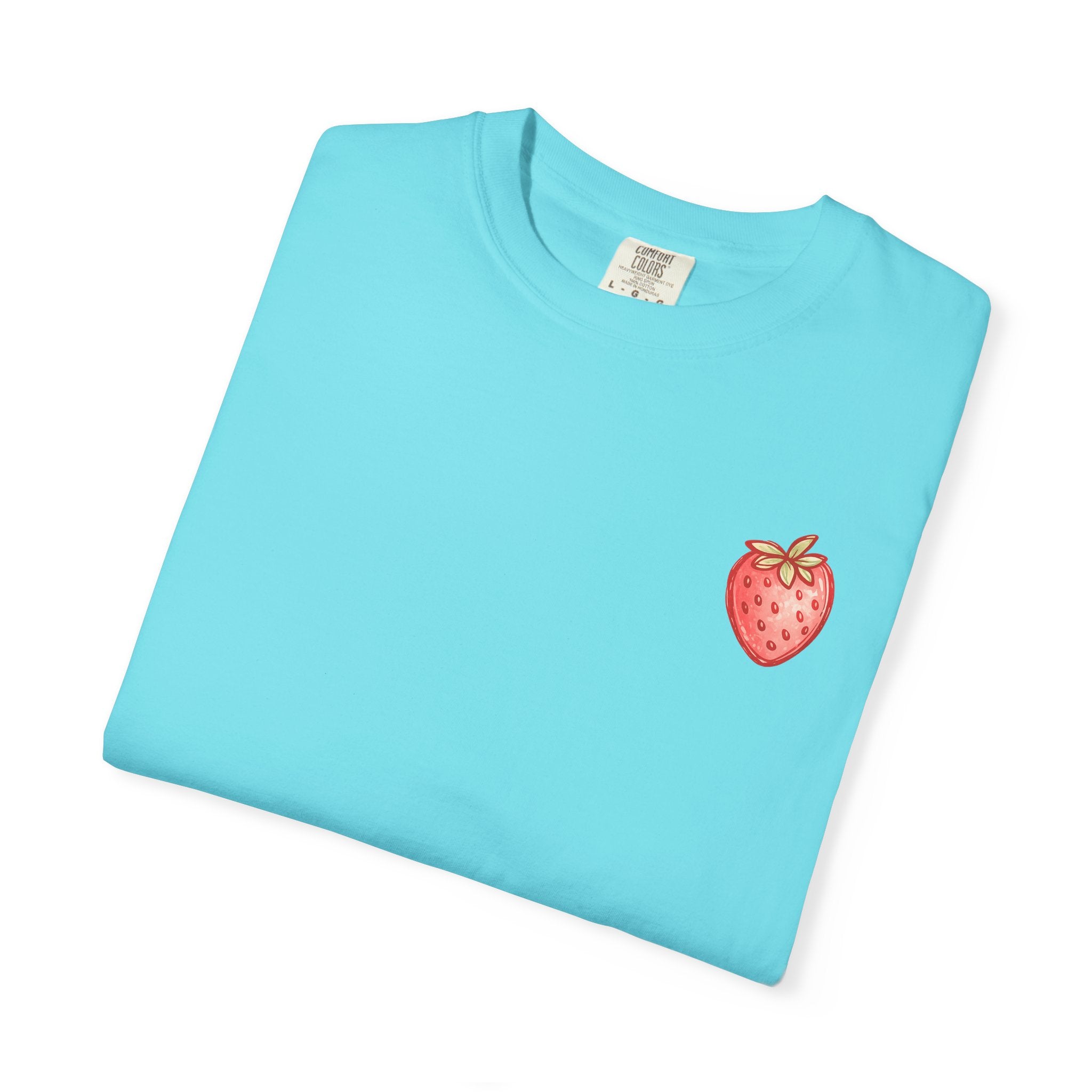 Strawberry Faith T-Shirt — "By Their Fruit You Will Know Them" (Matthew 7:16)