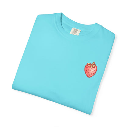 Strawberry Faith T-Shirt — "By Their Fruit You Will Know Them" (Matthew 7:16)