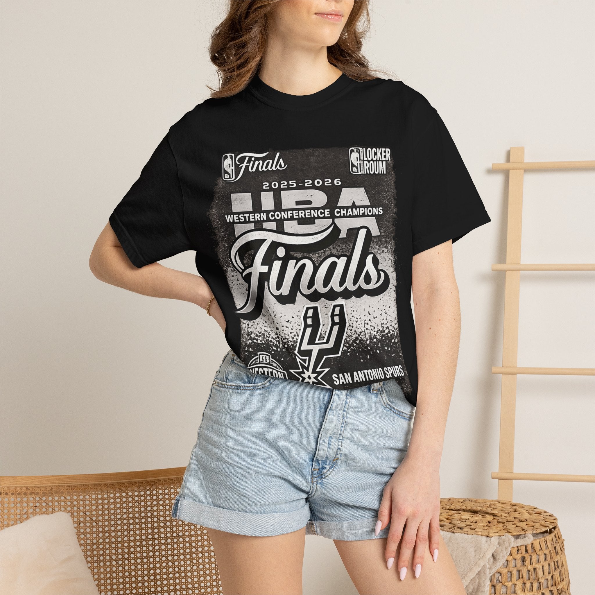 San Antonio Spurs 2025-2026 Western Conference Finals T-Shirt — "Finals" Graphic Tee