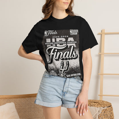 San Antonio Spurs 2025-2026 Western Conference Finals T-Shirt — "Finals" Graphic Tee